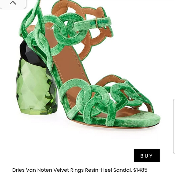 DRIES VAN NOTEN velvet heels - Picture 14 of 14